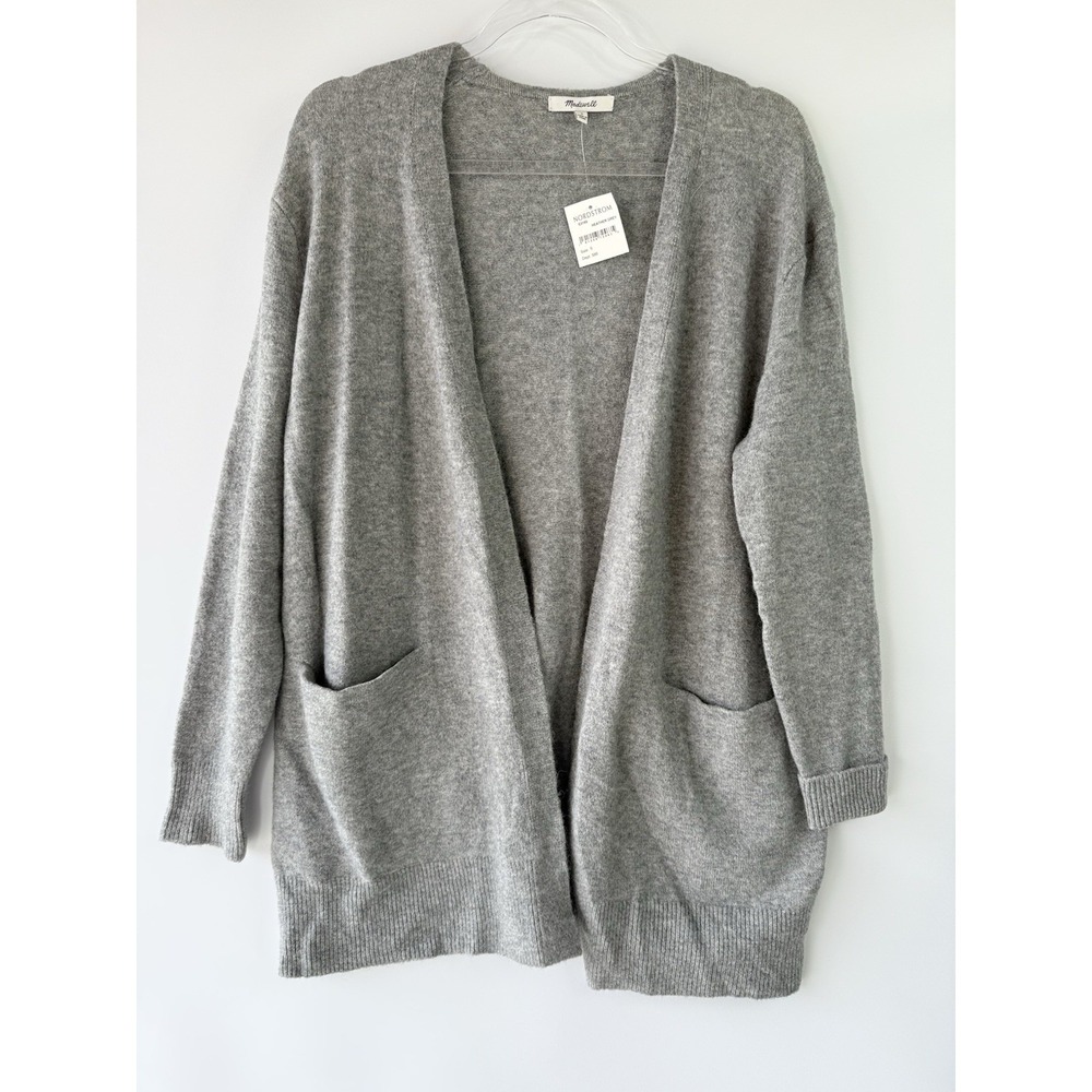 New Madewell Ryder Cardigan Sweater WomenS S Heather Grey Merino Alpaca $98